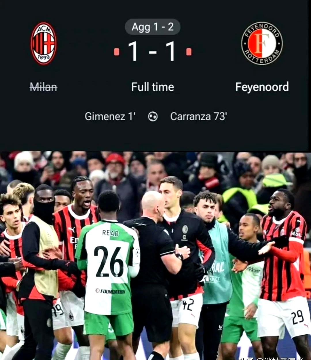 包含国米客场遭遇AC米兰逼平，战绩停滞的词条