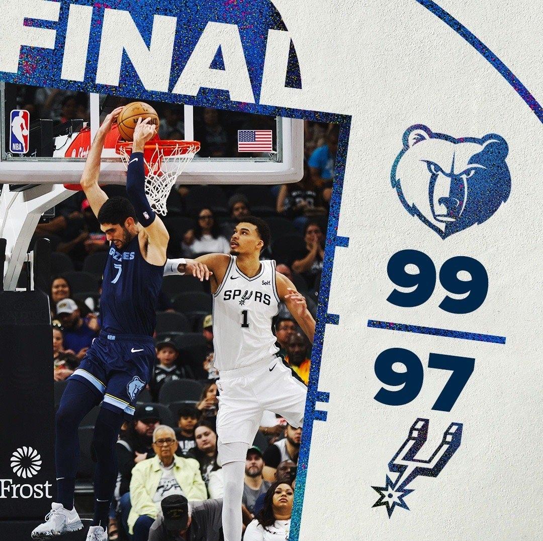 灰熊战胜马刺,简体传球拼尽全力 灰熊战胜马刺,简体传球拼尽全力